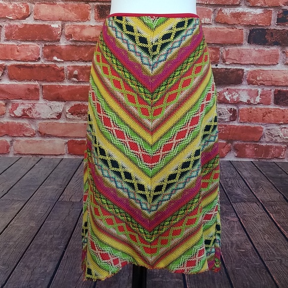 Anthropologie Dresses & Skirts - Anthropologie Chevron striped textured skirt 8